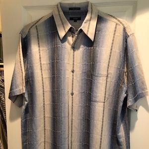 Alfani linen/rayon short sleeve button down